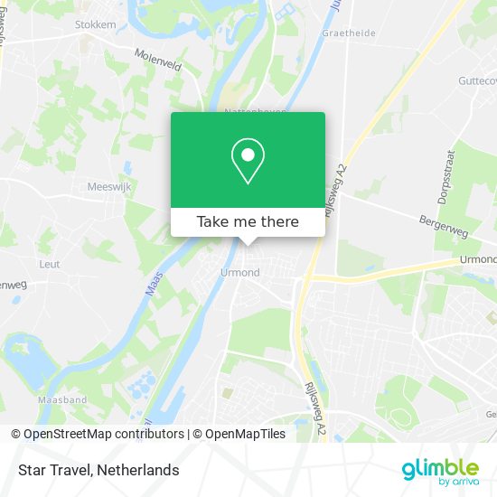 Star Travel map