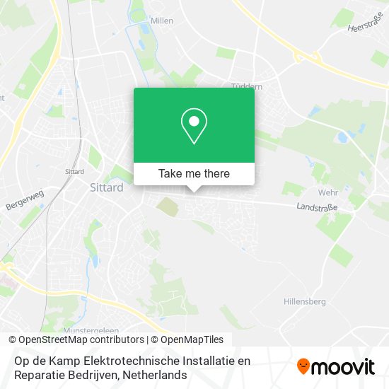 Op de Kamp Elektrotechnische Installatie en Reparatie Bedrijven Karte