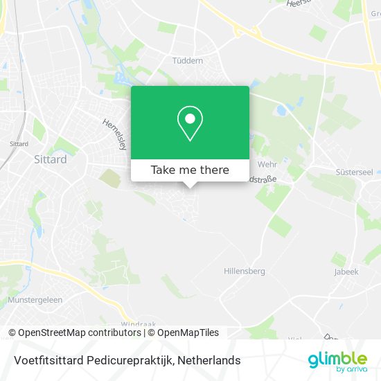 Voetfitsittard Pedicurepraktijk Karte