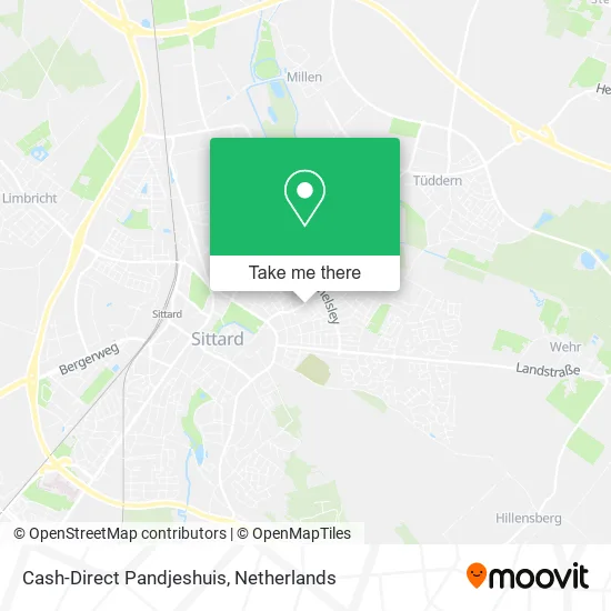 Cash-Direct Pandjeshuis map