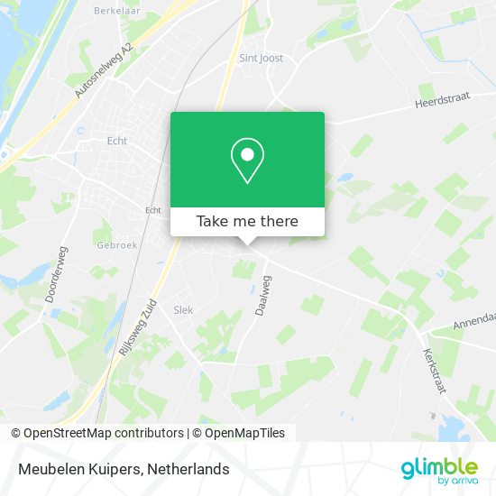 Meubelen Kuipers map