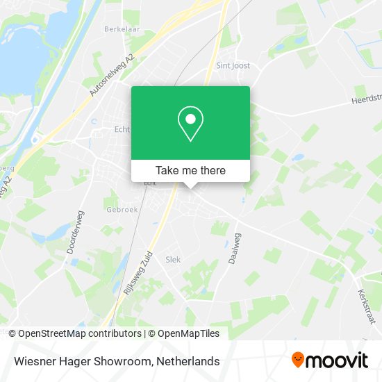 Wiesner Hager Showroom map