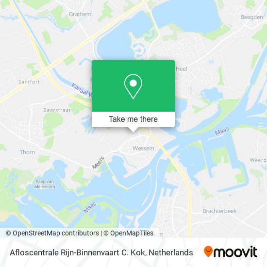 Afloscentrale Rijn-Binnenvaart C. Kok Karte