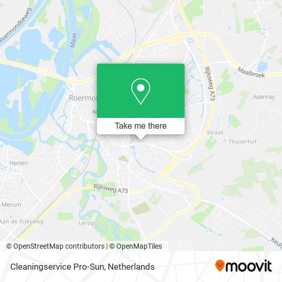 Cleaningservice Pro-Sun map