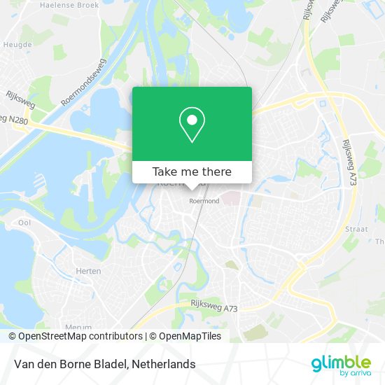 Van den Borne Bladel map