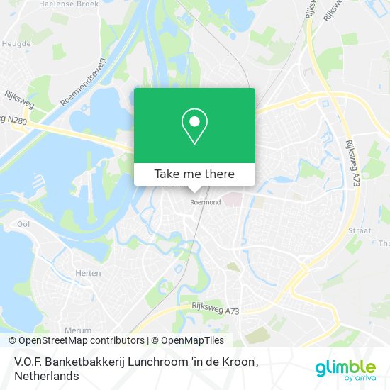 V.O.F. Banketbakkerij Lunchroom 'in de Kroon' map