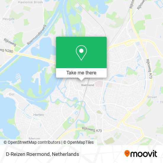 D-Reizen Roermond map