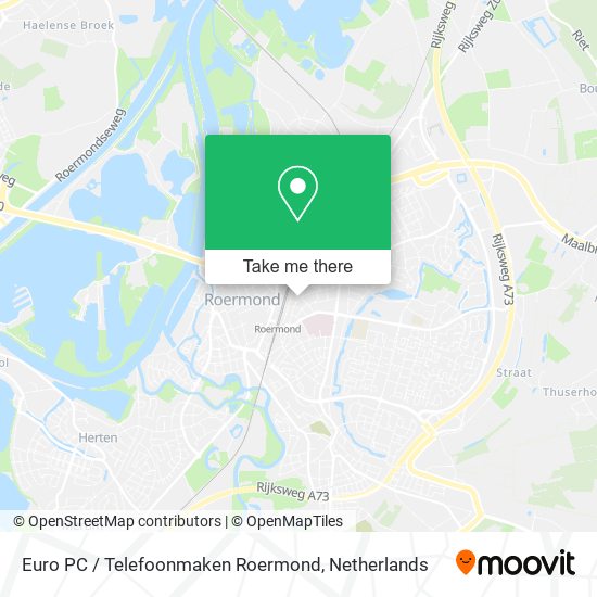 Euro PC / Telefoonmaken Roermond map