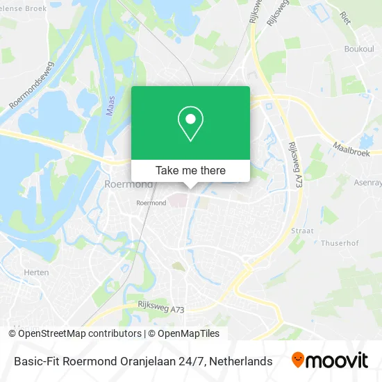 Basic-Fit Roermond Oranjelaan 24 / 7 Karte