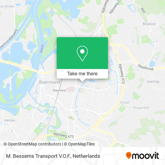 M. Bessems Transport V.O.F. map