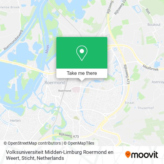 Volksuniversiteit Midden-Limburg Roermond en Weert, Sticht map