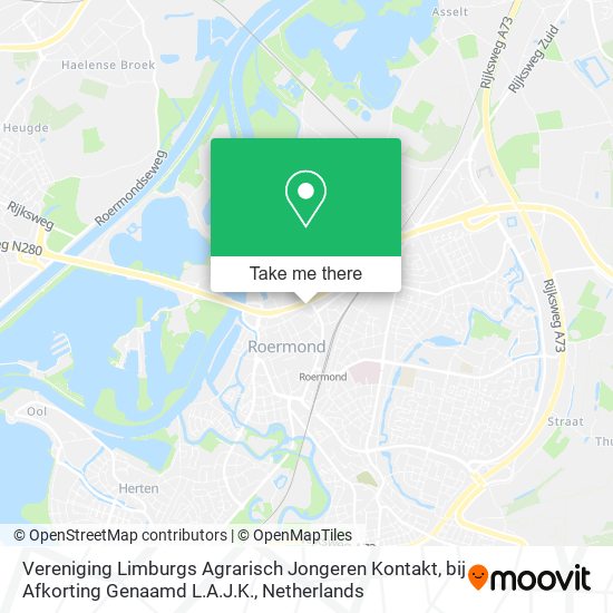 Vereniging Limburgs Agrarisch Jongeren Kontakt, bij Afkorting Genaamd L.A.J.K. Karte