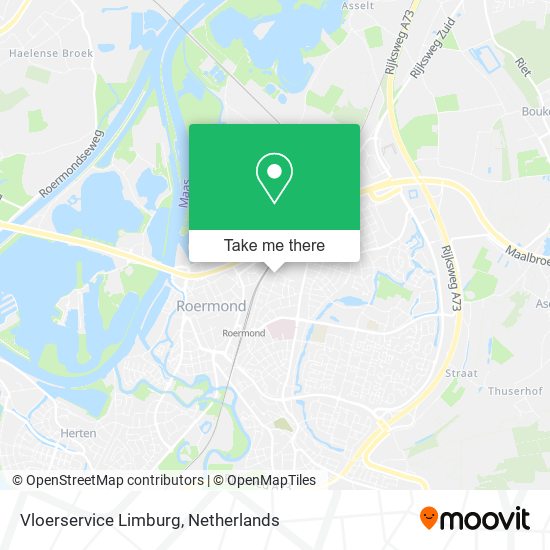 Vloerservice Limburg map