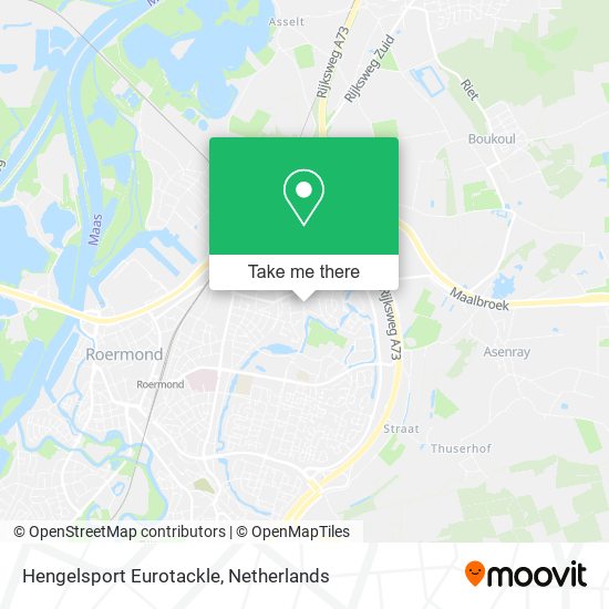 Hengelsport Eurotackle map