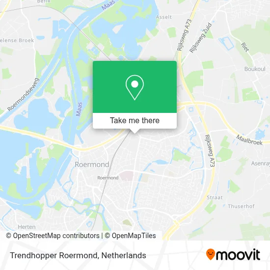 Trendhopper Roermond map