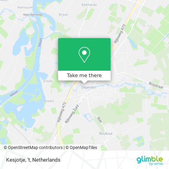 Kesjotje, 't map