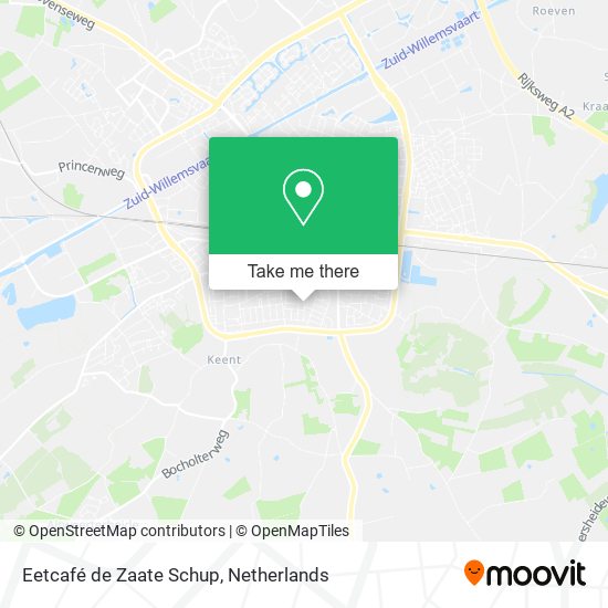 Eetcafé de Zaate Schup map