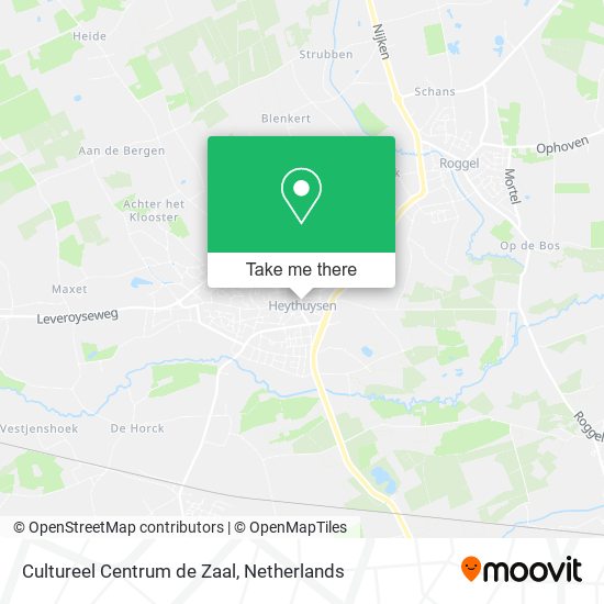 Cultureel Centrum de Zaal map