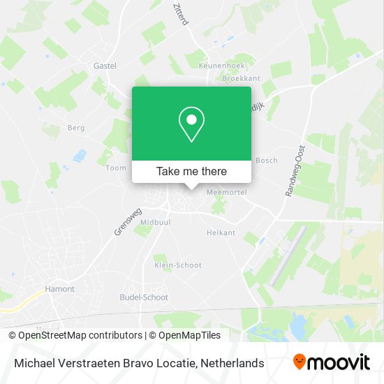 Michael Verstraeten Bravo Locatie map