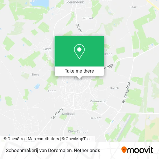 Schoenmakerij van Doremalen Karte