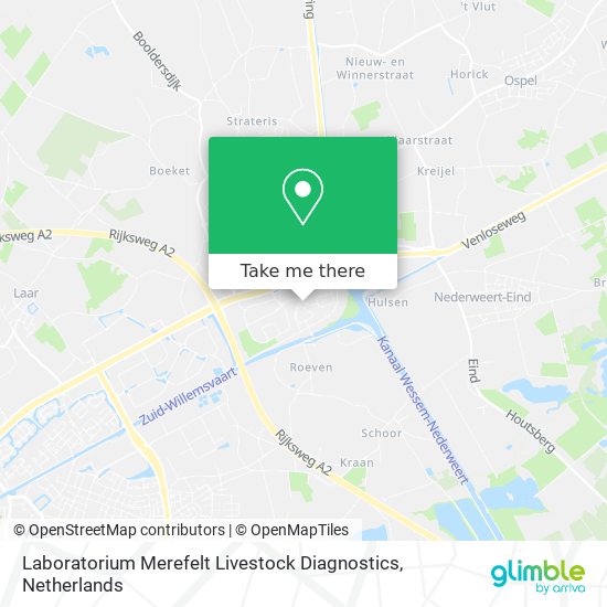 Laboratorium Merefelt Livestock Diagnostics Karte