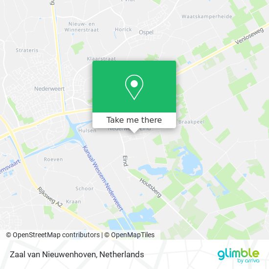 Zaal van Nieuwenhoven map