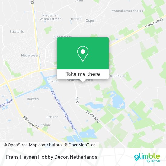 Frans Heynen Hobby Decor map