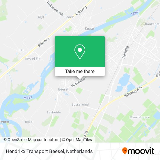 Hendrikx Transport Beesel map