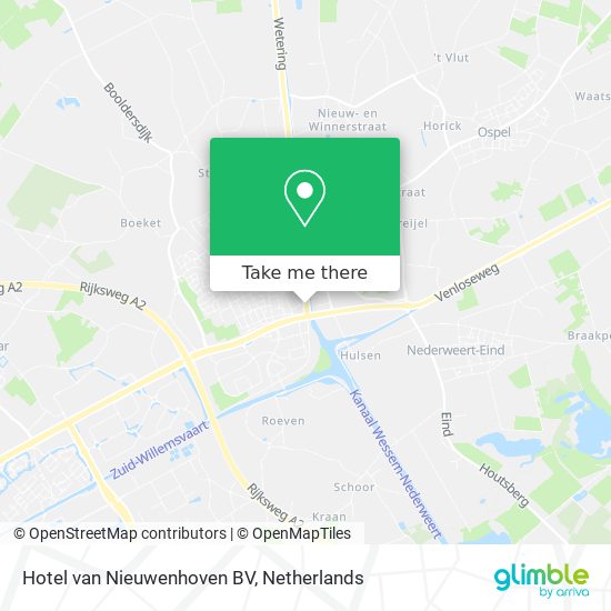 Hotel van Nieuwenhoven BV Karte