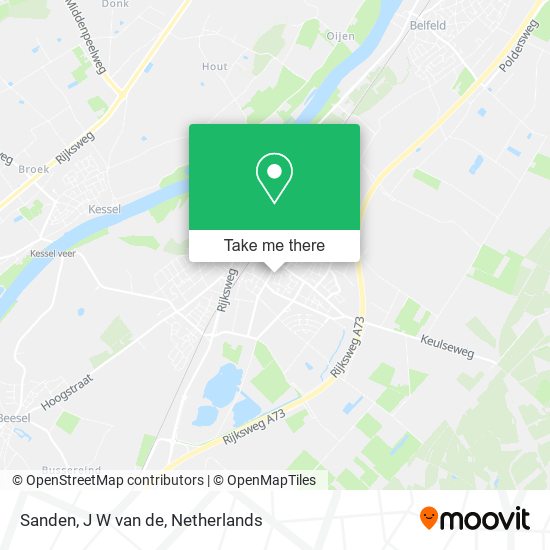 Sanden, J W van de map