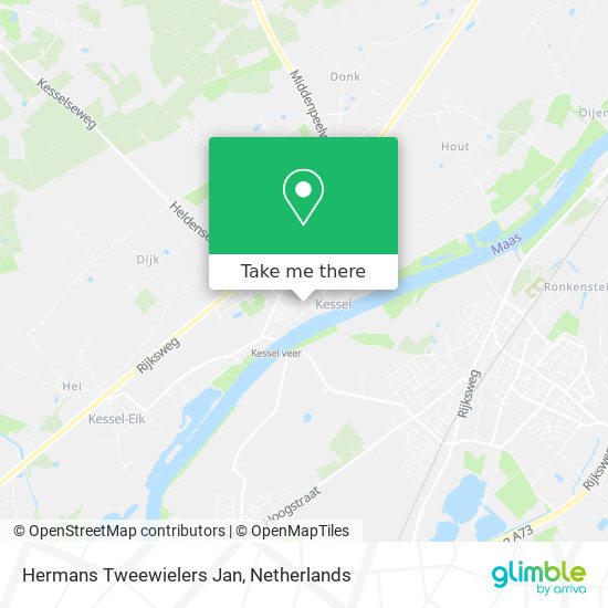 Hermans Tweewielers Jan map