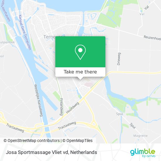 Josa Sportmassage Vliet vd map