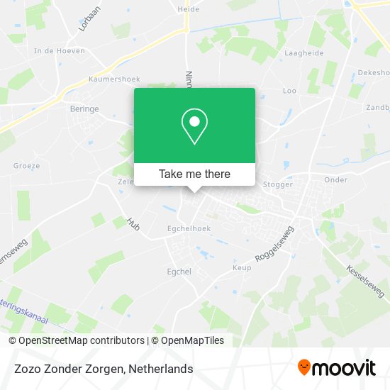 Zozo Zonder Zorgen map