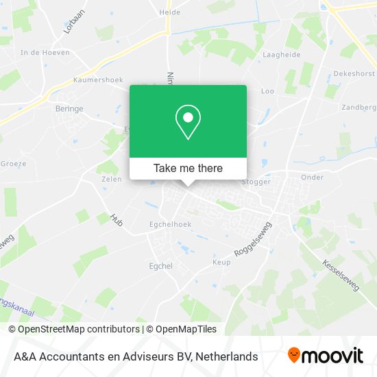 A&A Accountants en Adviseurs BV map