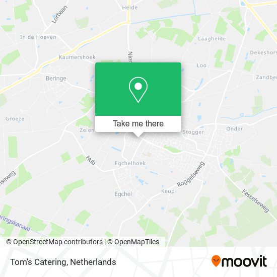 Tom's Catering map