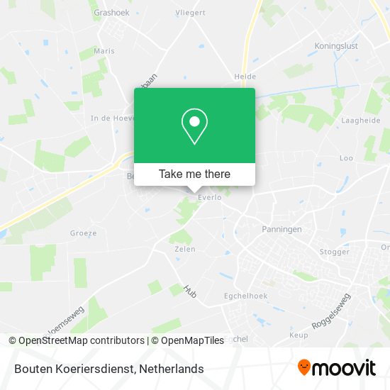 Bouten Koeriersdienst map