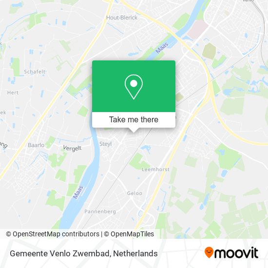 Gemeente Venlo Zwembad map