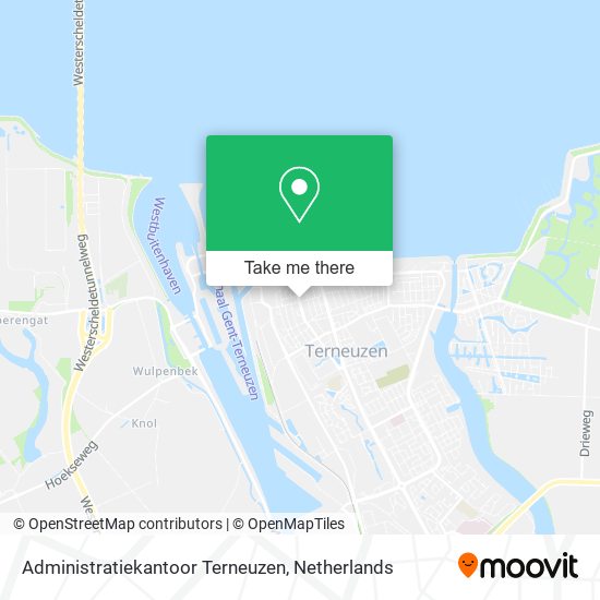 Administratiekantoor Terneuzen Karte