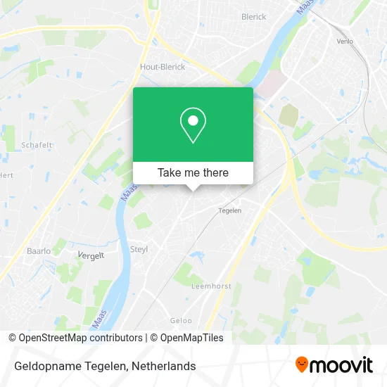 Geldopname Tegelen map