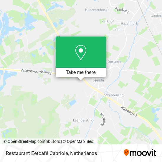Restaurant Eetcafé Capriole map