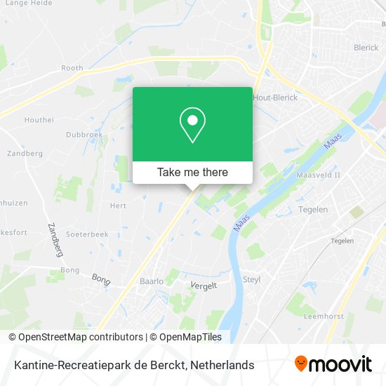 Kantine-Recreatiepark de Berckt map