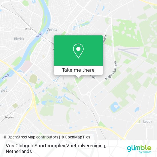 Vos Clubgeb Sportcomplex Voetbalvereniging map