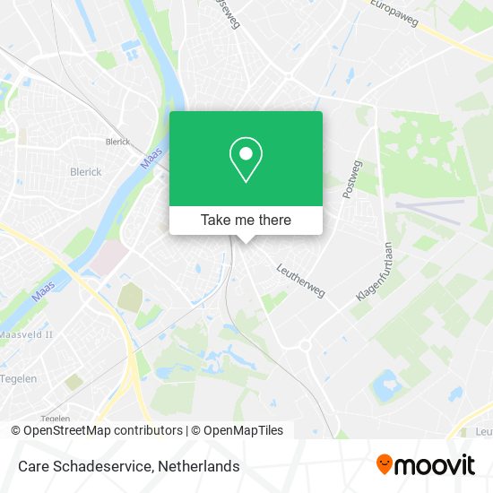 Care Schadeservice map