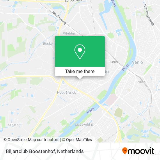 Biljartclub Boostenhof map