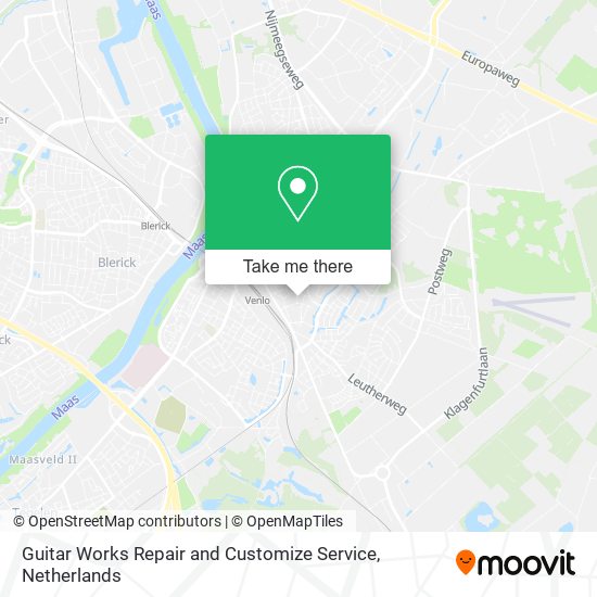 Guitar Works Repair and Customize Service map