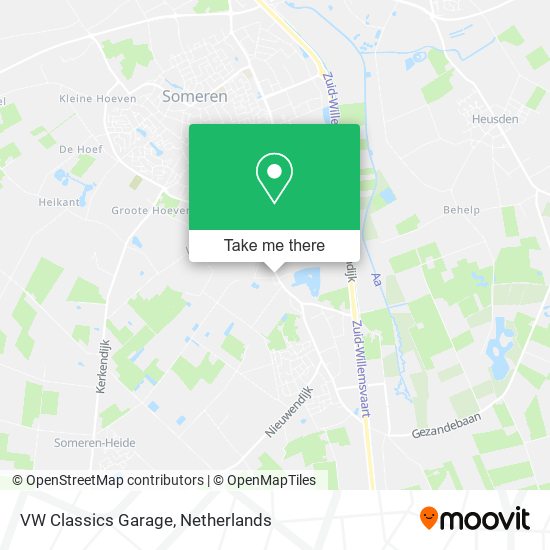 VW Classics Garage map