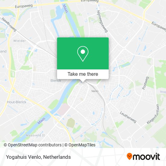 Yogahuis Venlo map