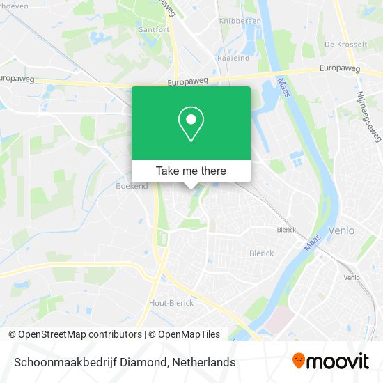 Schoonmaakbedrijf Diamond map