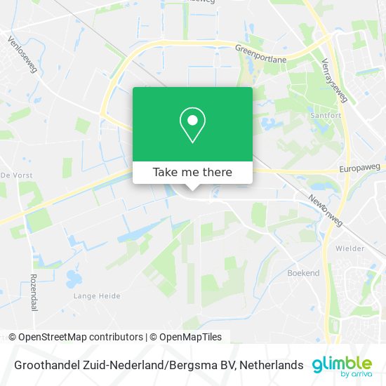 Groothandel Zuid-Nederland / Bergsma BV map