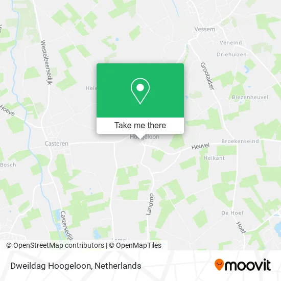Dweildag Hoogeloon map